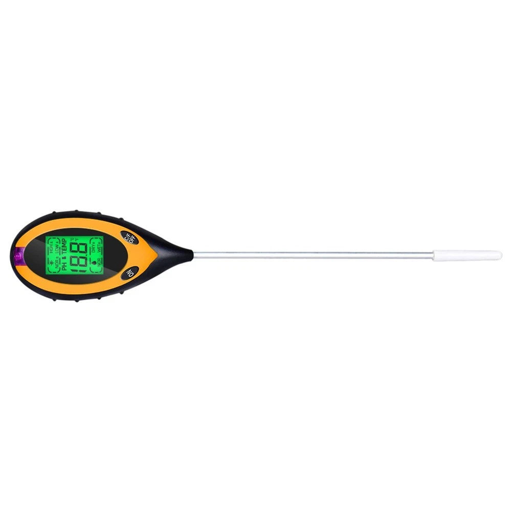 4 in 1 Soil Tester Digital Meter for pH Moisture Temperature Light Testing