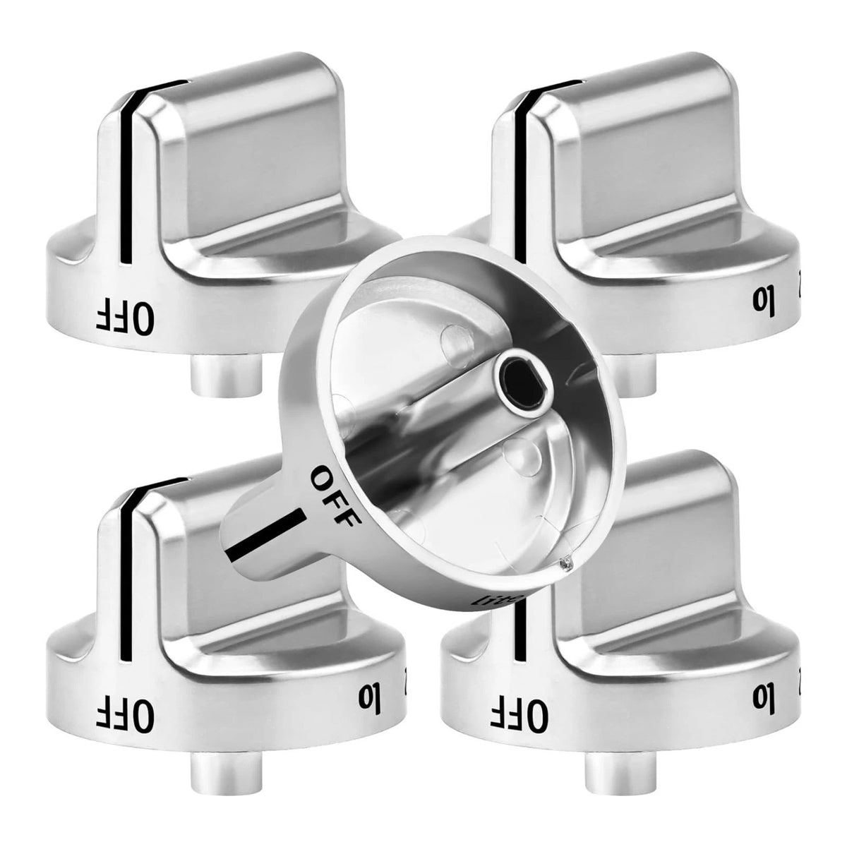 Set of 5 Range Control Knobs for Frigidaire Oven (Gas Stove)