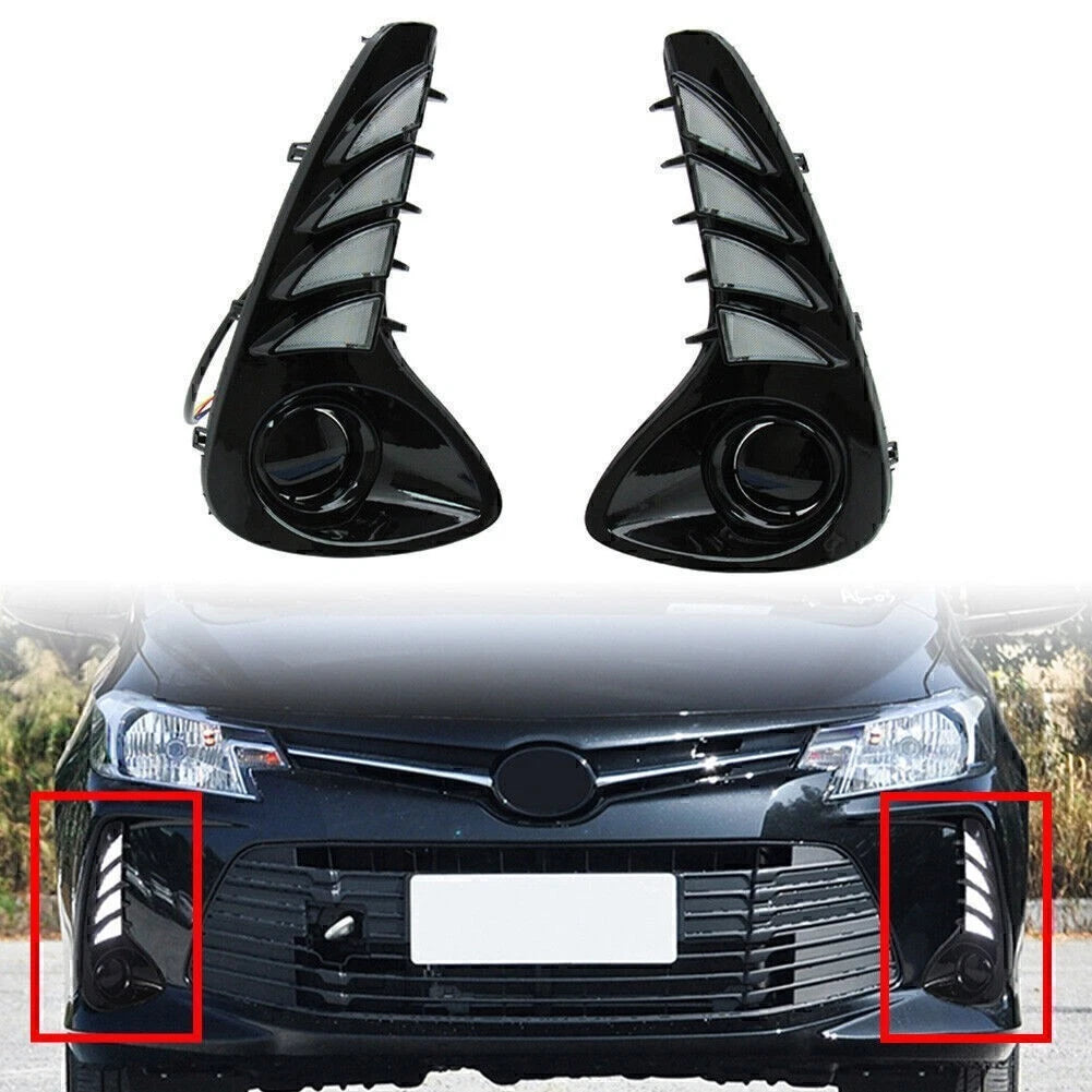 LED Daytime Running Lights Tri-Color Indicator for Toyota Vios (2020–2021)
