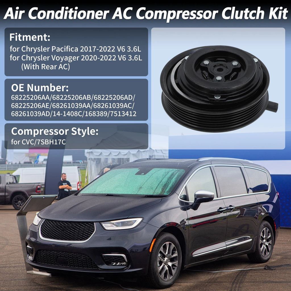 AC Compressor Clutch Kit for Chrysler Pacifica Voyager (CVC)