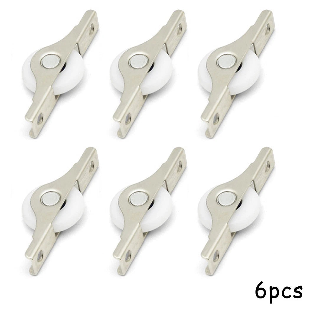 6X Sliding Scroll Wheel Pulley for Wardrobe Window Door Hardware