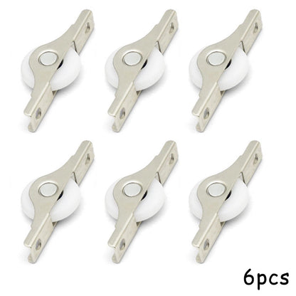 6X Sliding Scroll Wheel Pulley for Wardrobe Window Door Hardware