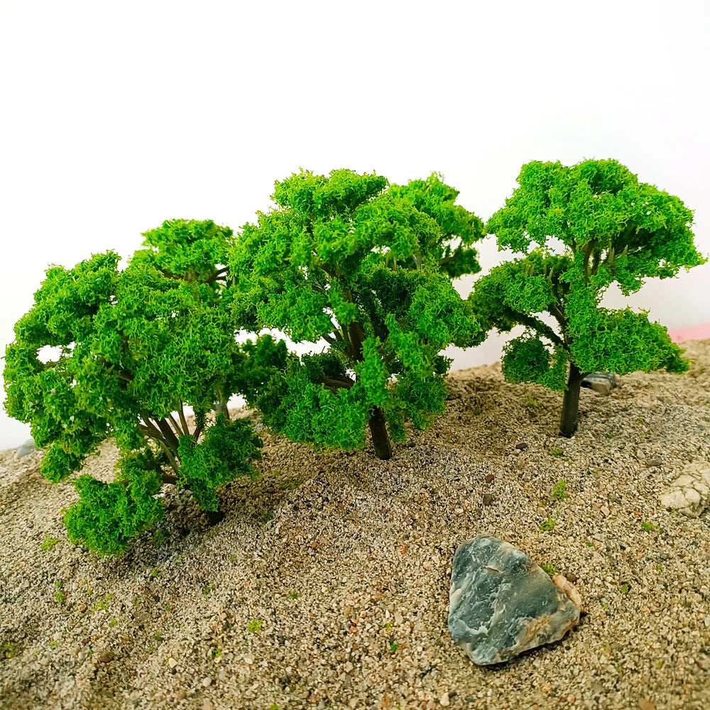 10pc Banyan Trees for Train Railway Garden Park Scenery (1:75-1:100)