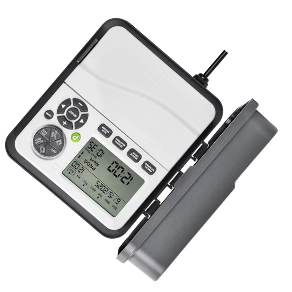 12-Station Sprinkler Controller with Rain Delay & Seasonal Adjustment