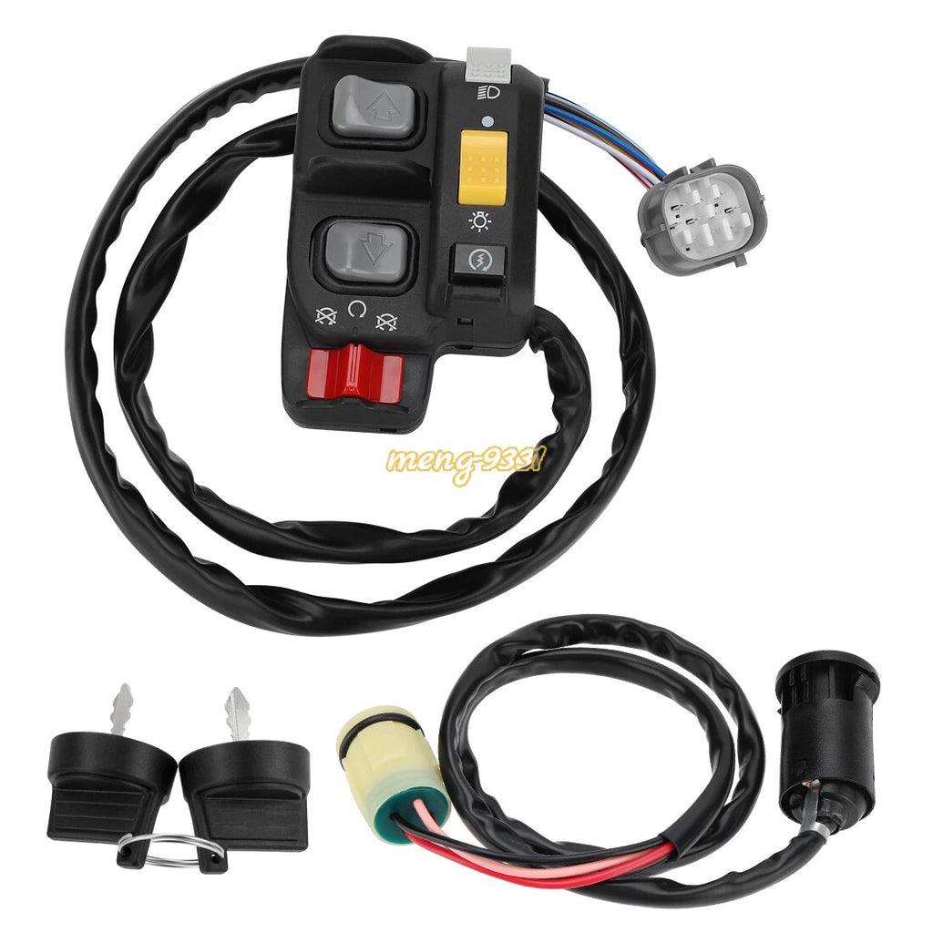 Handlebar Switch & Ignition Key Switch for Honda Rancher 400 TRX400FA/FGA (2004–2007)