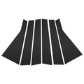 6 Pcs Door Pillar Window Trim Replacement for Hyundai Santa Fe (2019–2021)