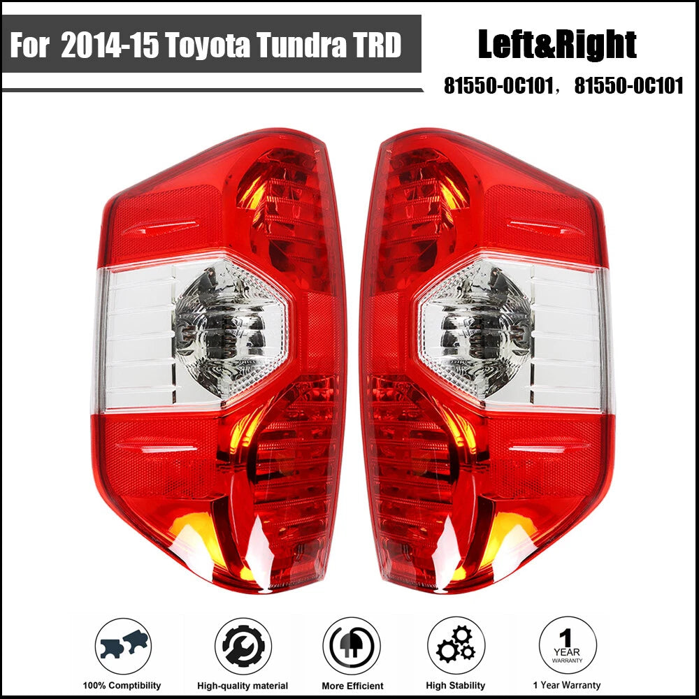 Tail Light Assembly Set for Toyota Tundra TRD (2014–2015) Right + Left Halogen