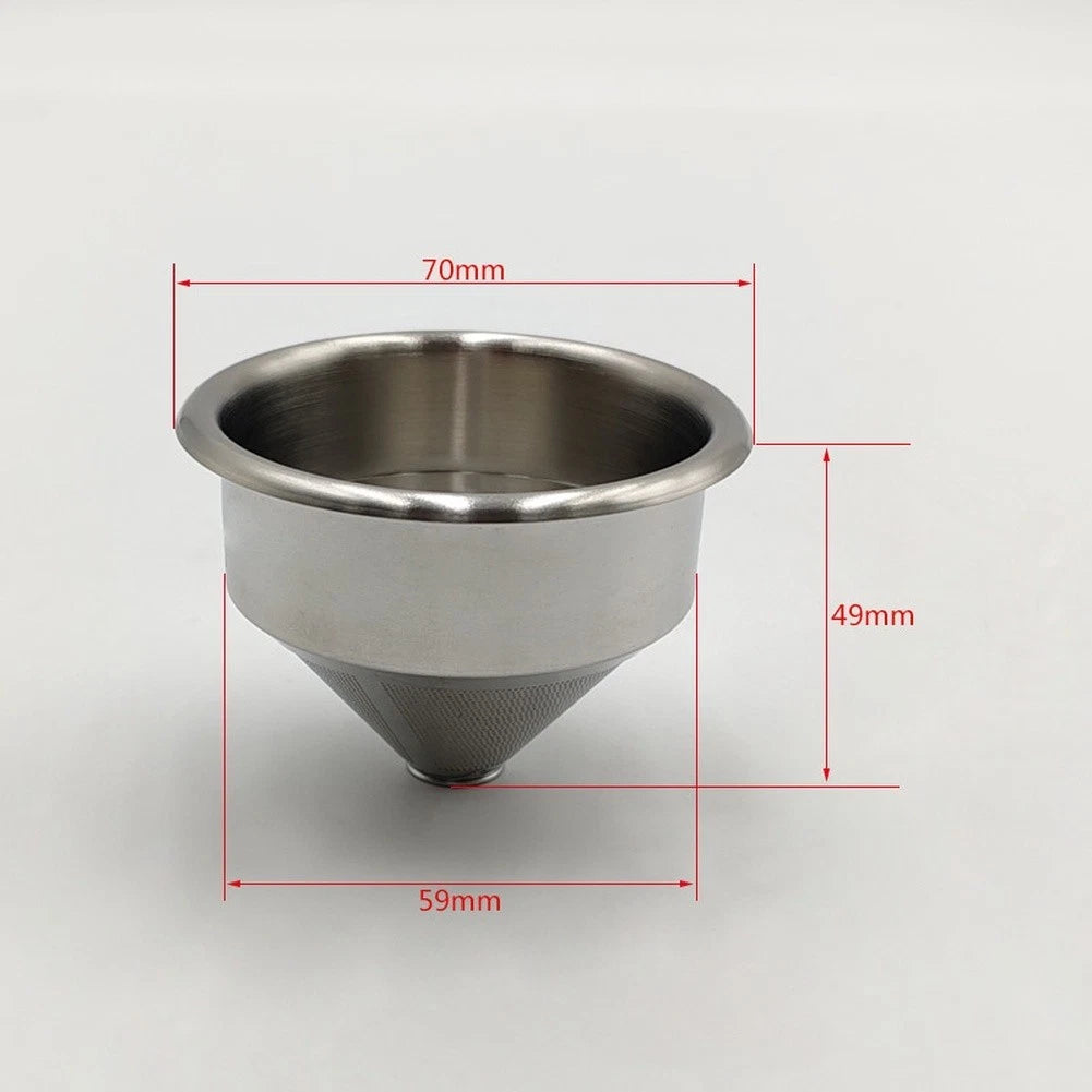 58mm Stainless Steel Coffee Filter for Pour Over Dripper Compatibility