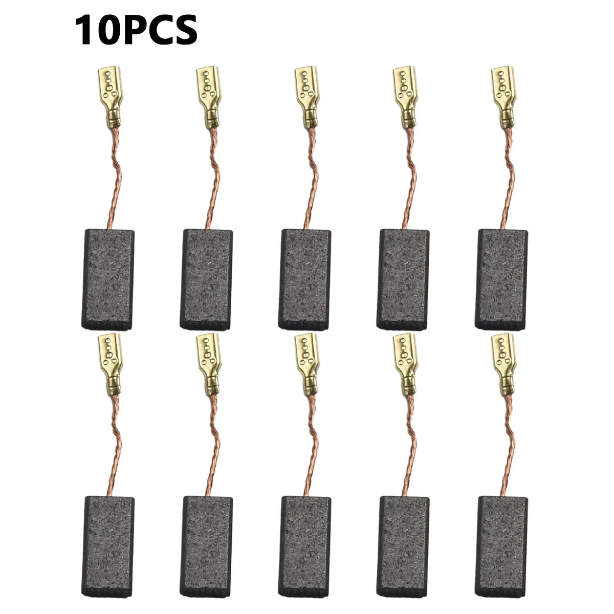 10 Carbon Brushes for Bosch Angle Grinder (15mm x 8mm x 5mm)