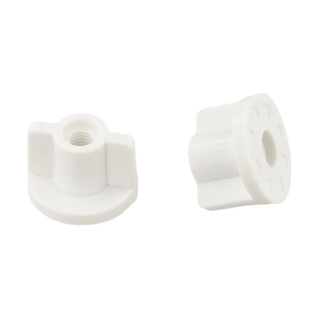 Set of 4 Rear Nut Fixed Replacement for 6mm Screws (White)