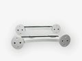 2 Rod Holder for Universal Use (12 5/8in x 3in) - Poly, White