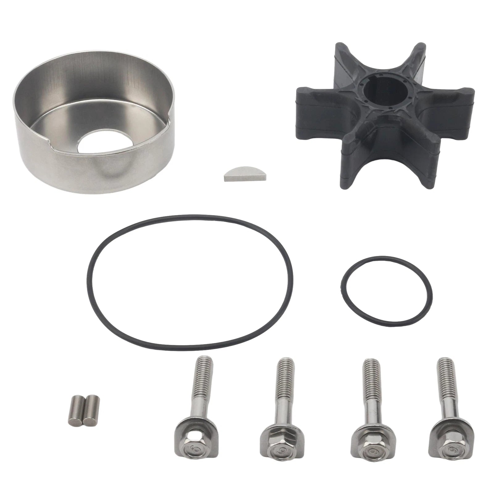 Water Pump Impeller Repair Kit for Yamaha Outboard (18-3474, 18-3516, 18-3515)