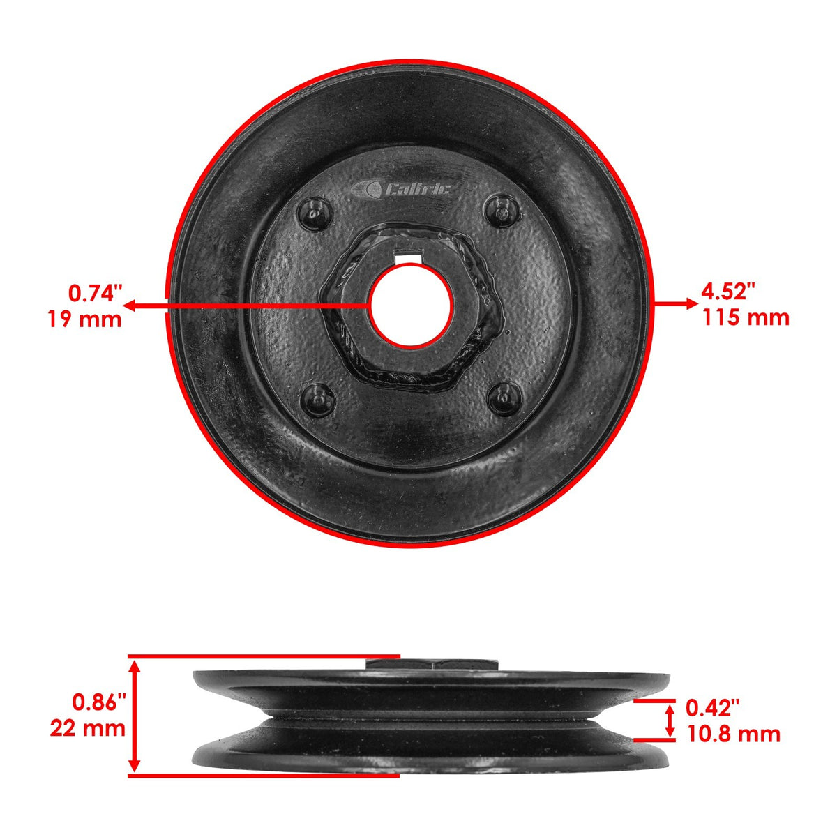Deck Spindle V Pulley Replacement for Cub Cadet 300 321 336 446 (48") (2000–2010)