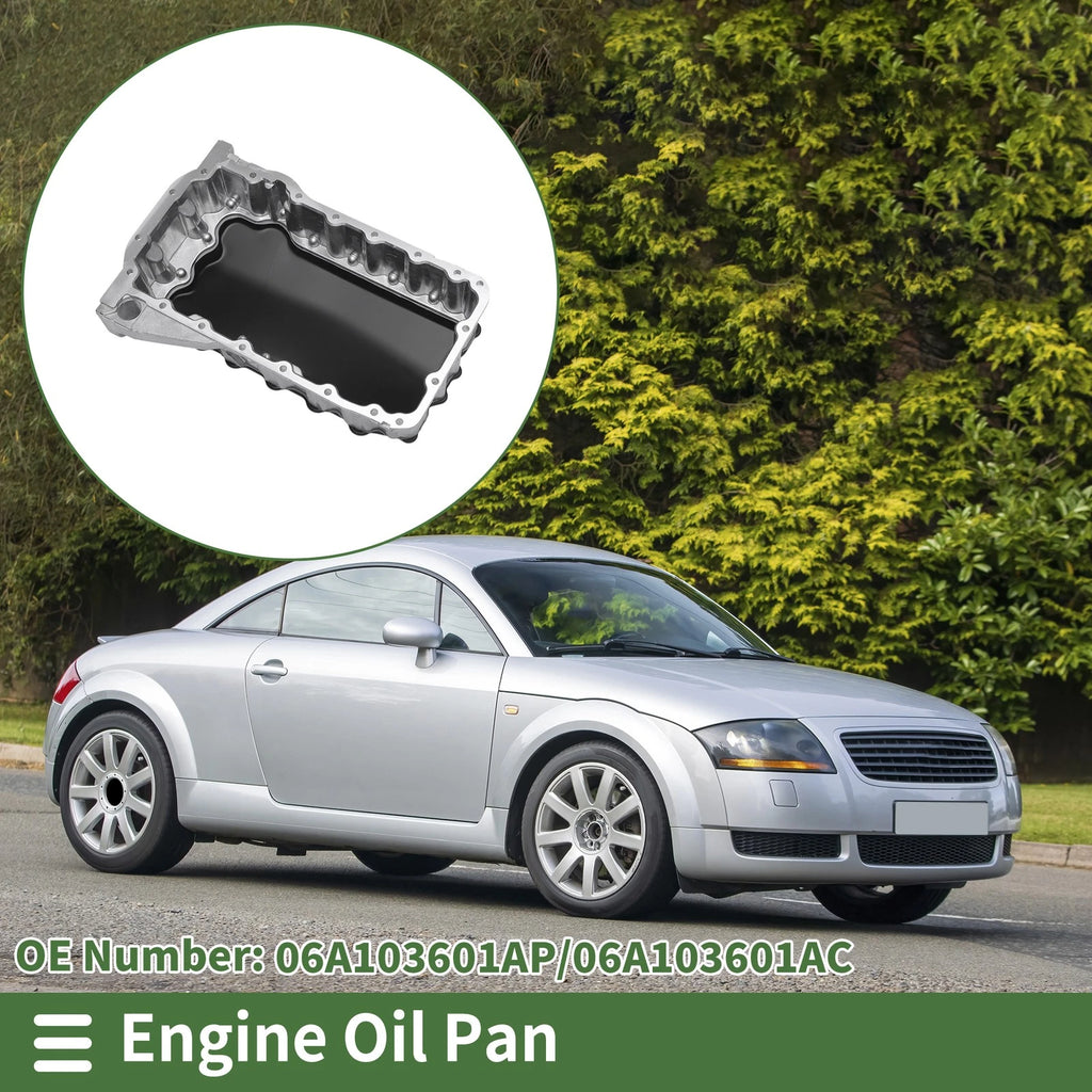 Engine Oil Pan Replacement for Audi TT 1.8T (2000–2006) Aluminum Iron