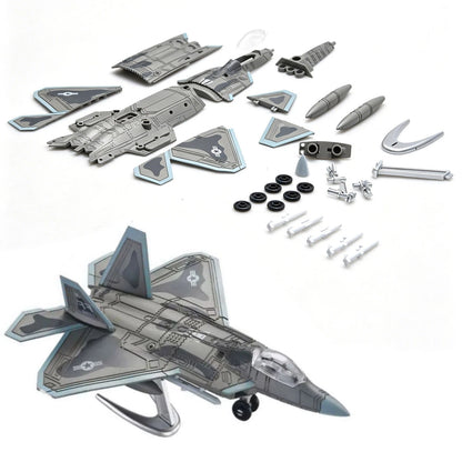 F-22 Raptor Building Blocks Kit 1/100 Scale Easy Assembly Gift