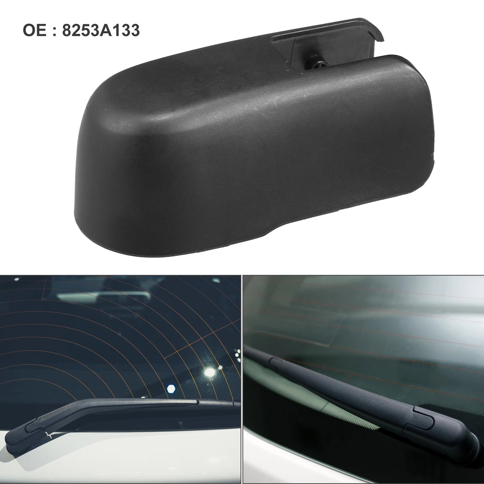 Rear Windshield Wiper Arm Nut Cover Cap for Mitsubishi Outlander (2013–2020)