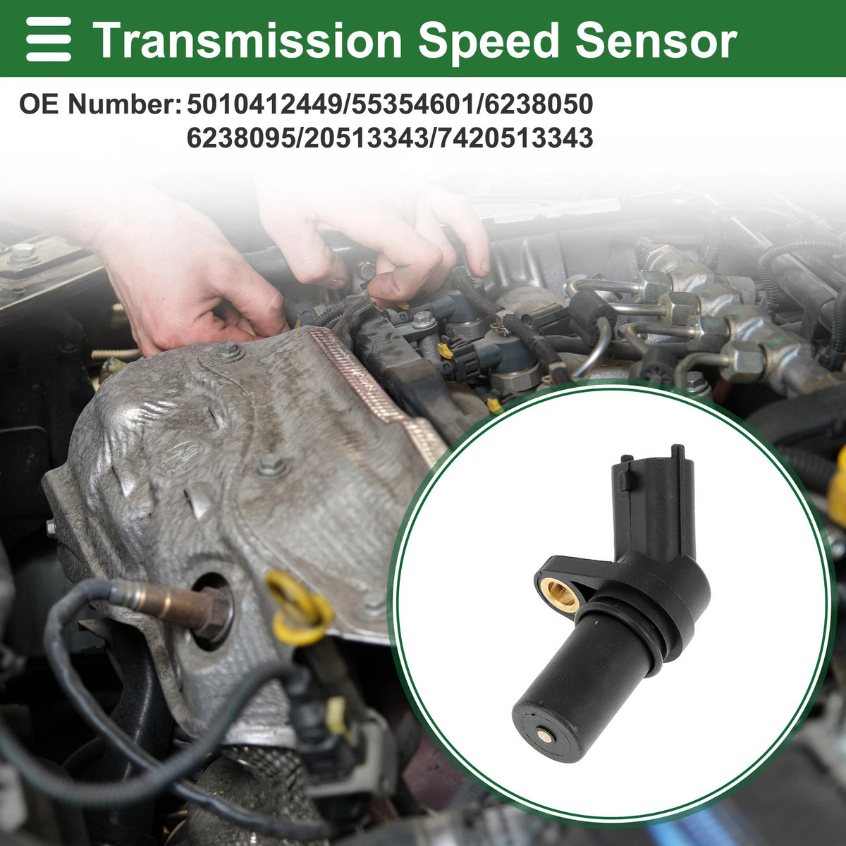 1 Pc Transmission Speed Sensor No.5010412449 for Opel Corsa B (1998–2000)