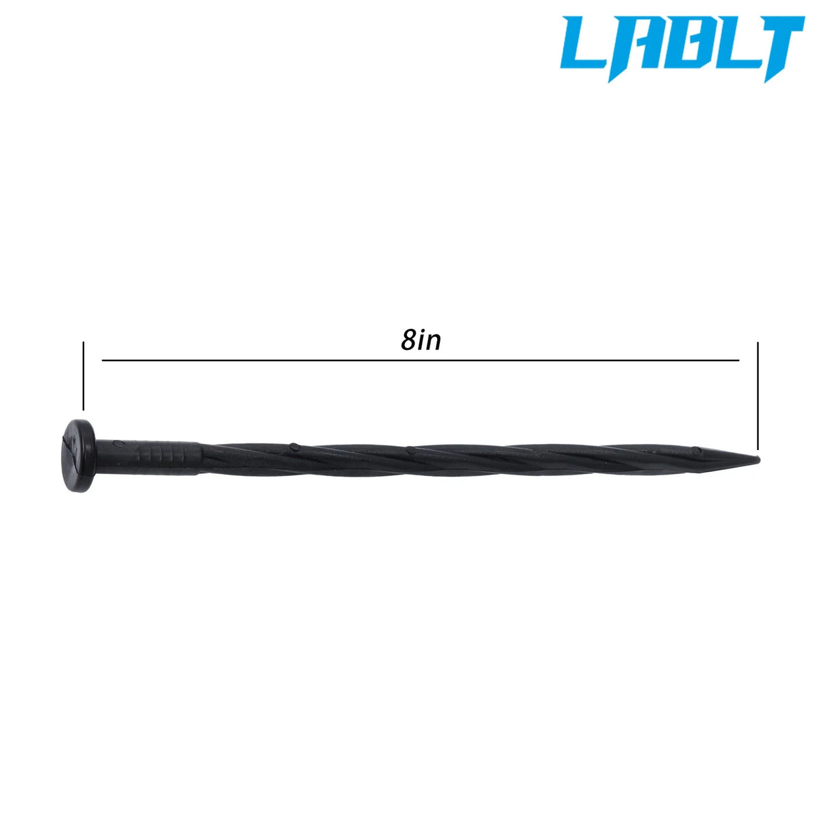 100 Pcs 8 Inch Spiral Landscape Anchoring Spikes for Landscaping Edging