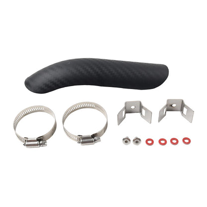 Universal Exhaust Muffler Pipe Heat Shield Cover with Clamp
