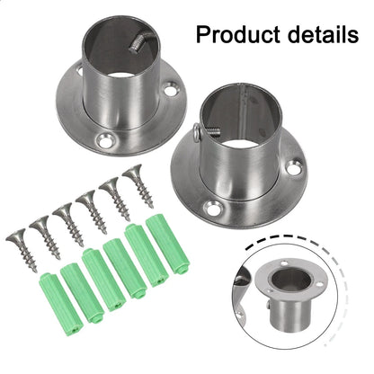 Wardrobe Flange Socket Holders for Utility Maximization