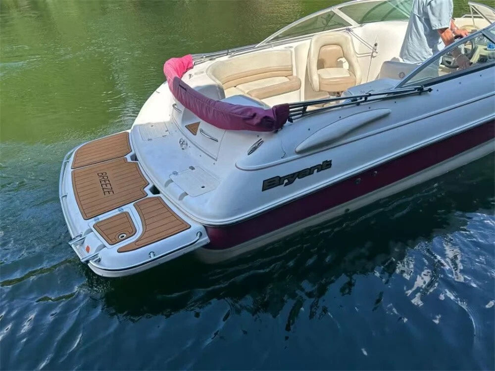 EVA Foam Cockpit Mat for Bryant 234 (2004) - Faux Teak Deck Flooring