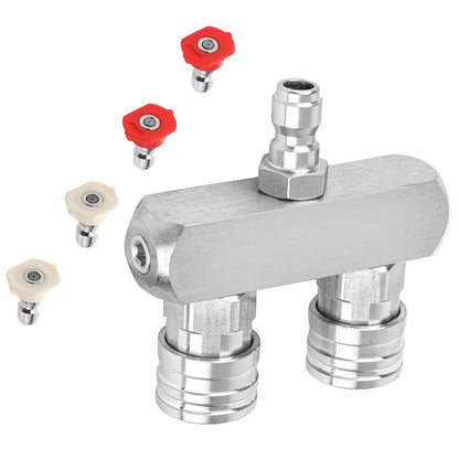 Dual Pressure Washer Nozzle for 5000PSI (1/4 inch Quick Connector)