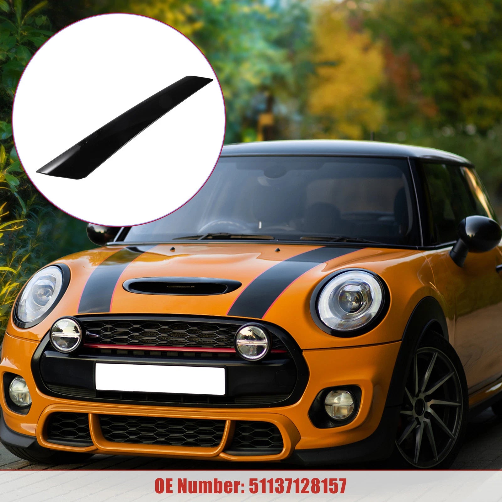 Front Left Windshield A Pillar Trim for Mini Cooper (2002–2008) No.51137128157