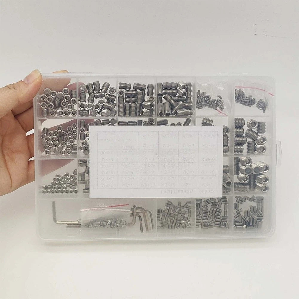 Flat End Set Screws for Workshop Use (304 Stainless Steel)