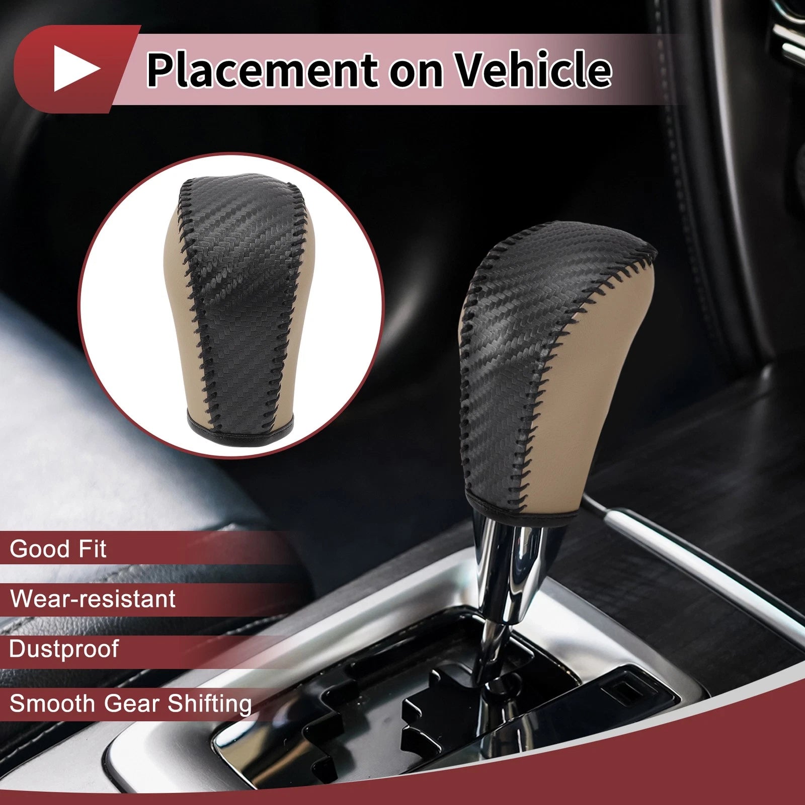 Gear Shift Knob Cover Replacement for Subaru Forester (2013–2018)