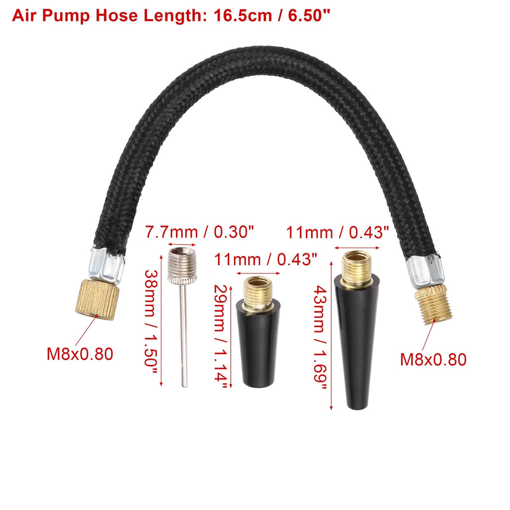 Bicycle Air Pump Replacement with Inflation Needle Tapered Nozzles