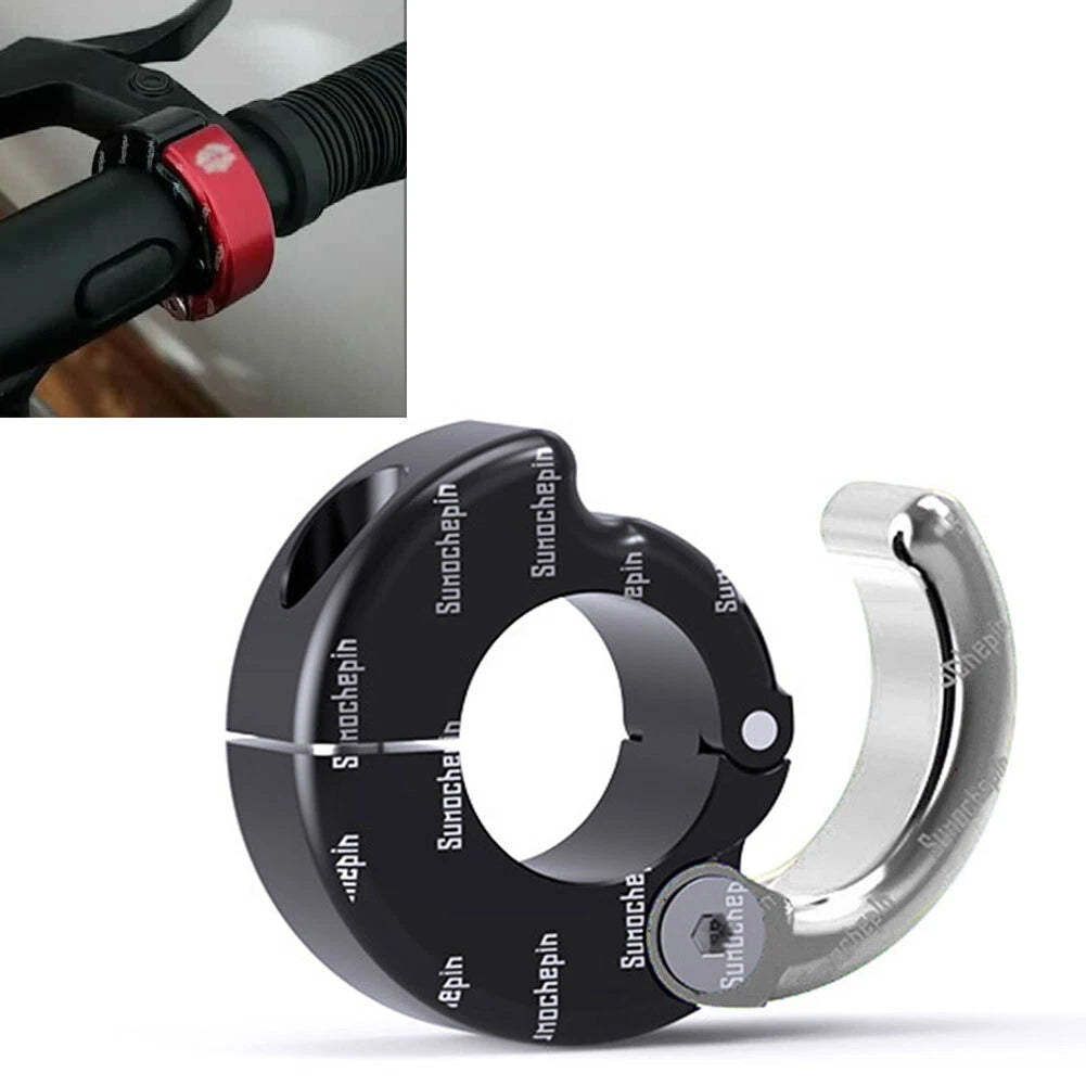 Helmet Hook Holder for Motorcycle ATV (21-28mm Handlebar) Silver
