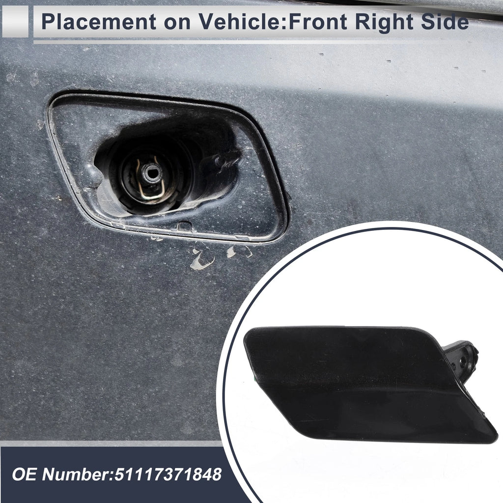 Front Right Headlight Washer Nozzle Cover Cap for BMW 335i GT (2013–2019)