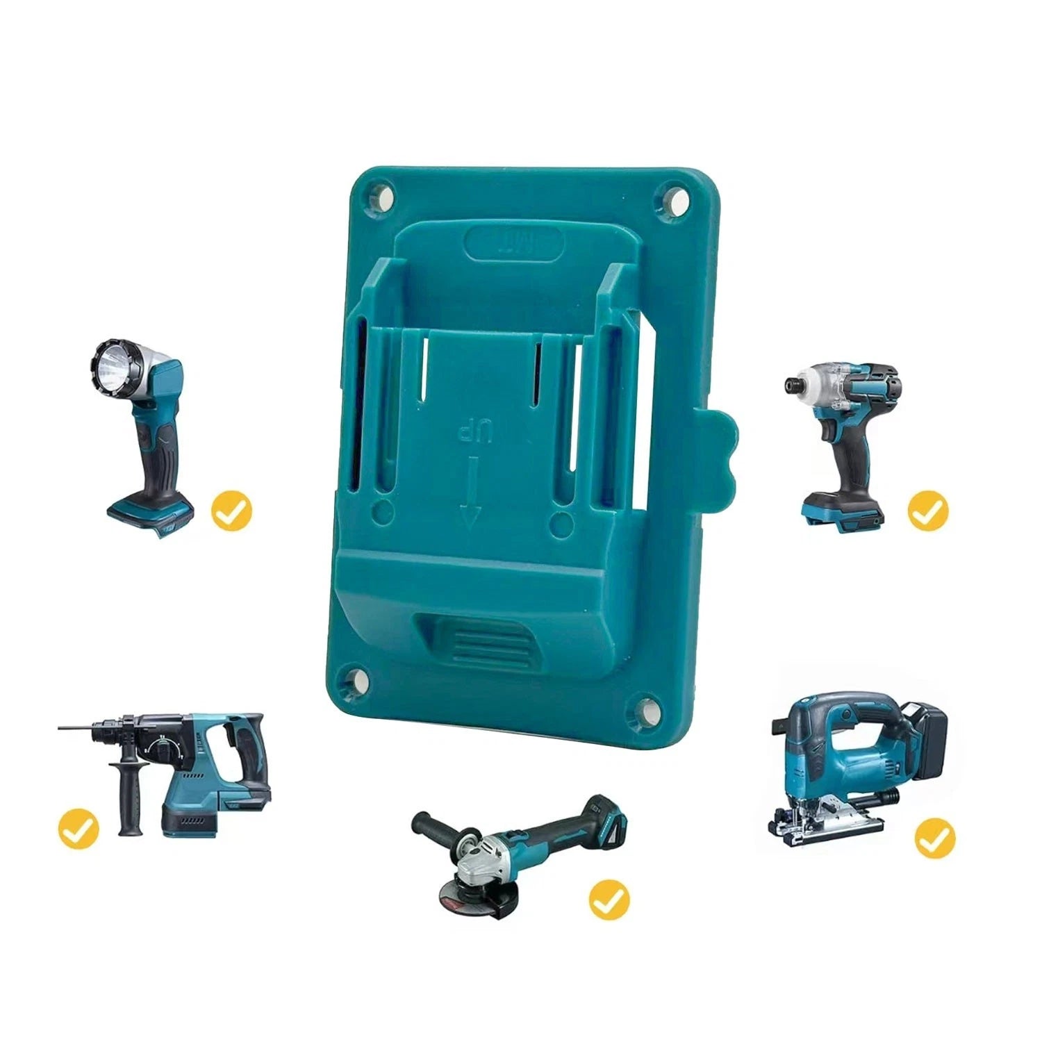 Wall Mount Battery Tool Holder for 14.4V/18V Tools (Compatible)