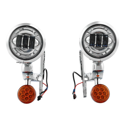 LED Fog Light Bracket for Harley Touring Road King (1994–2024)