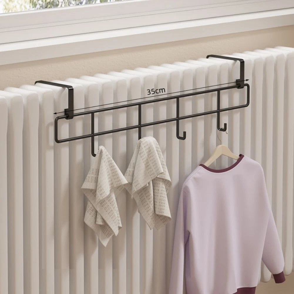 Radiator Rack Towel Rail for Bathroom - Space Saving Design