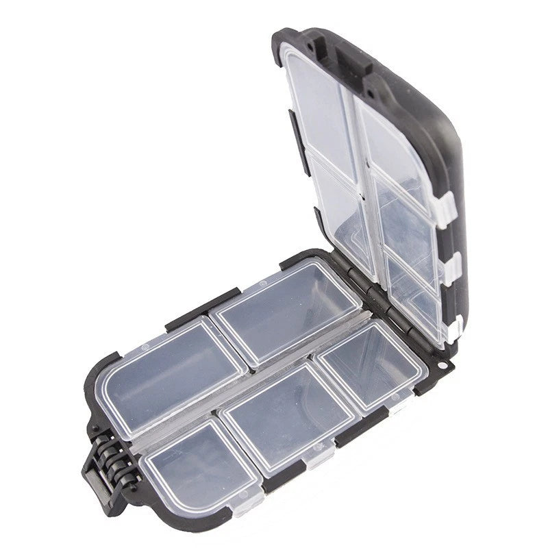10 Compartments Waterproof Fishing Accessories Organizer Storage Box