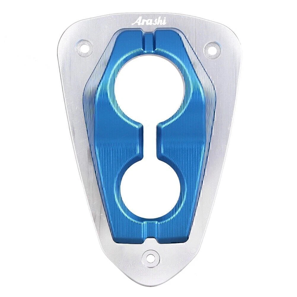 CNC Exhaust Muffler Power Tip Cap Decorative Cover Blue for Kawasaki Z800 (2013–2016)