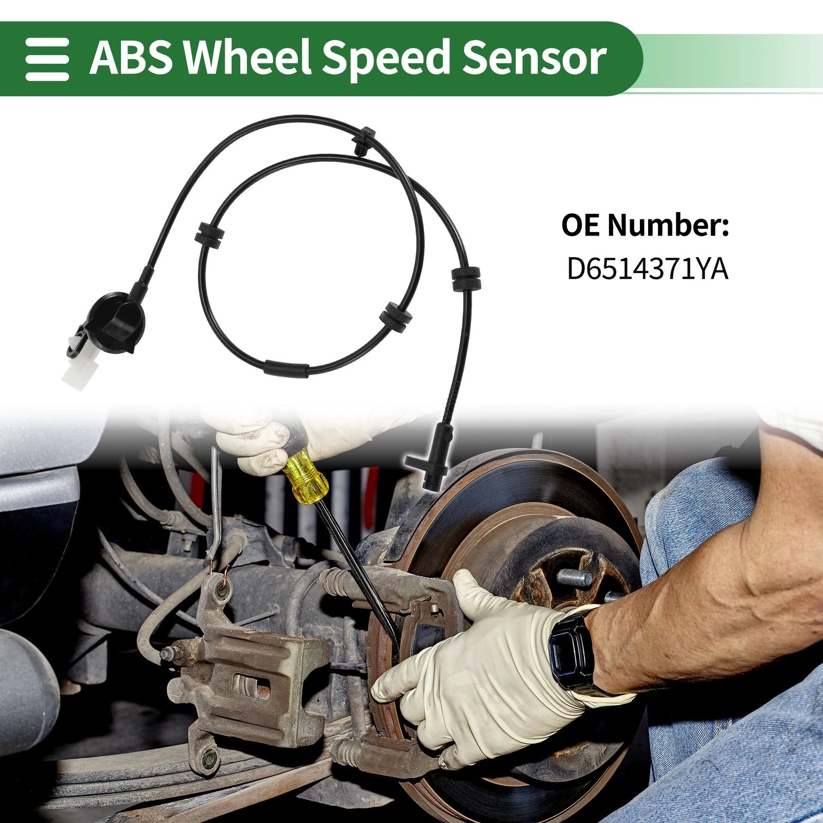 ABS Wheel Speed Sensor Replacement for Mazda 2 (2008–2015)