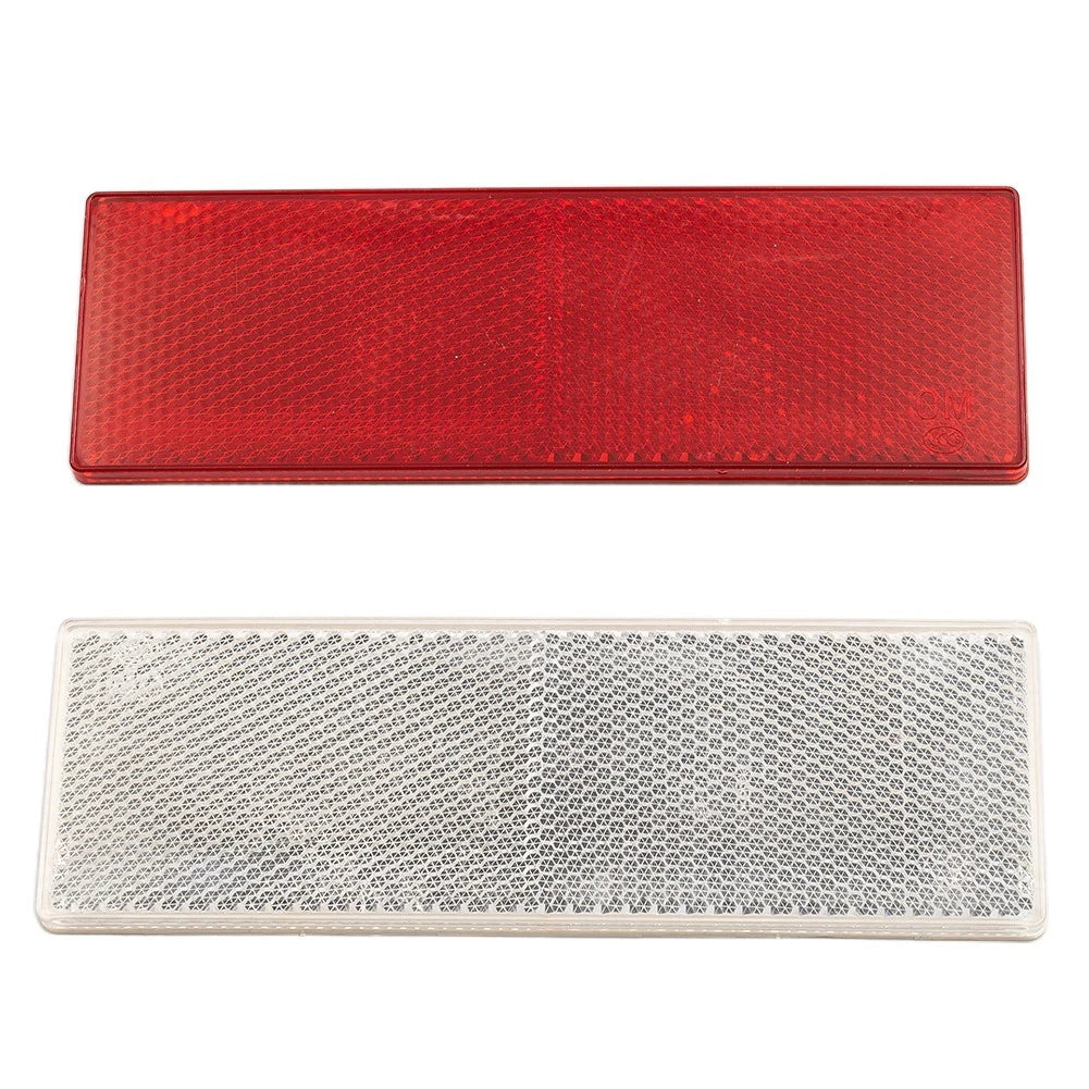 Easy To Install Reflective Stickers Car Safety 15x5cm Plastic Rectangular