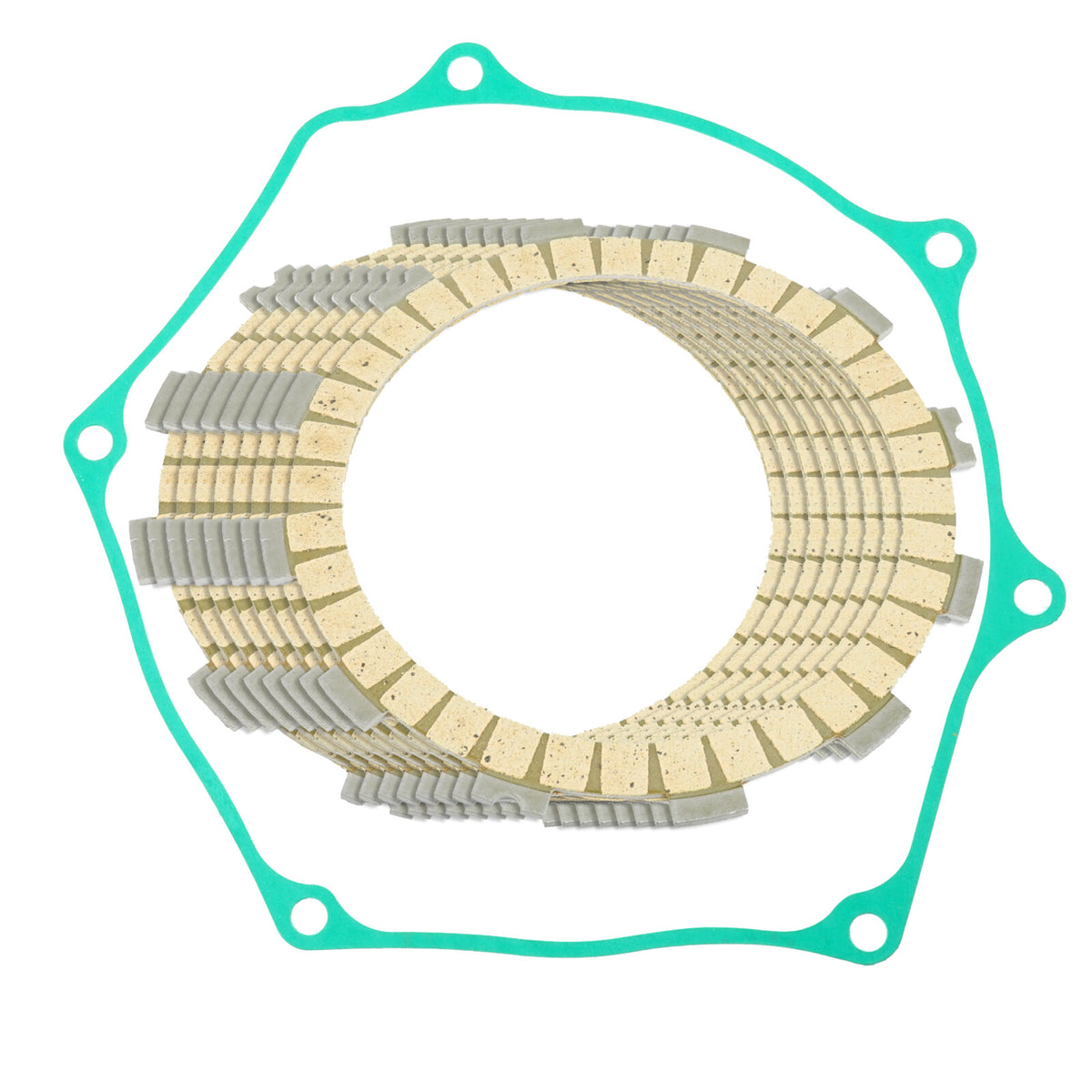 Clutch Friction Plates and Outer Cover Gasket for Suzuki RMZ250 (2007–2018)