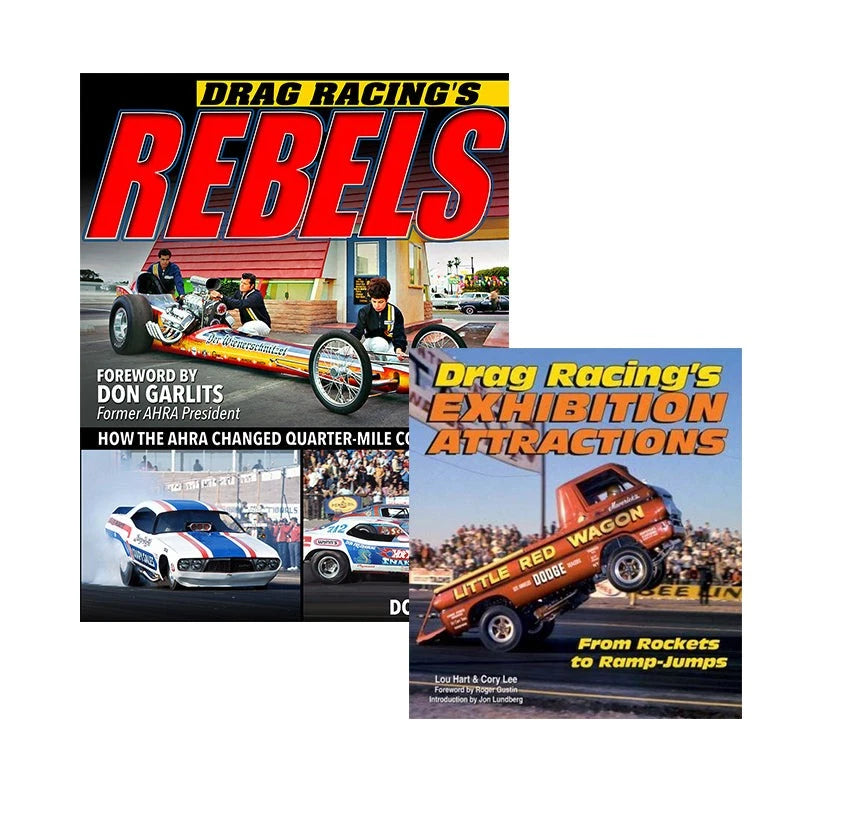 Set of 2 Drag Racing Books: Rebels & Exhibition Attractions