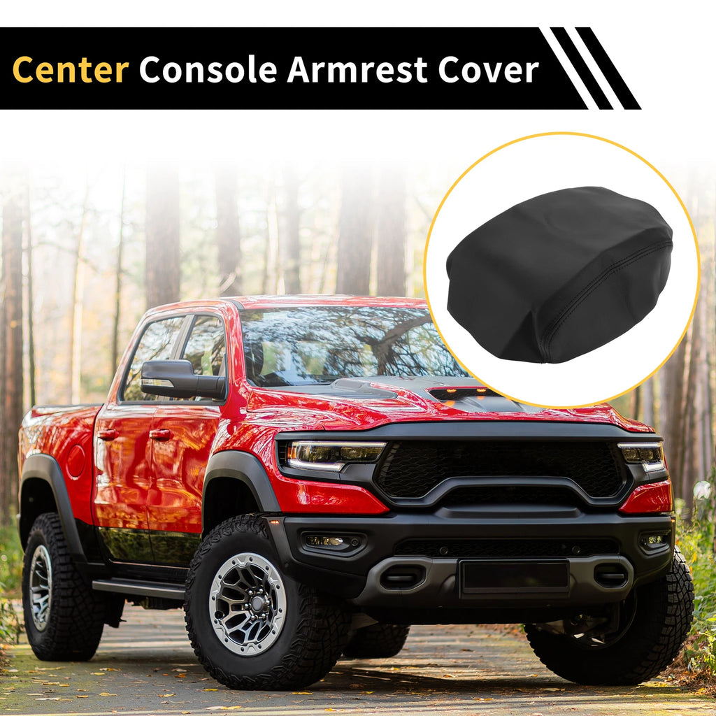 Center Console Cover for Honda Ridgeline (2006–2014) Microfiber Leather Black