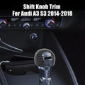 Gear Shift Knob Cover Carbon Fiber Style for Audi A3 S3 (2014–2020)
