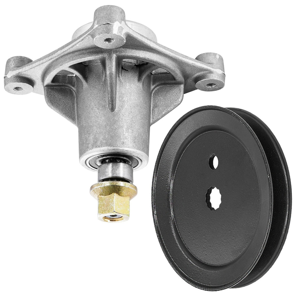 Deck Spindle with 4.8 in OD Pulley for Hustler Raptor and Dash XD (2010–2020)