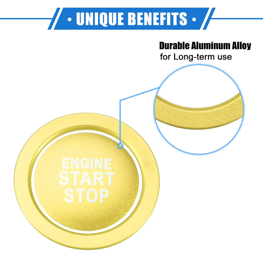 Engine Start Stop Button Cover Kit for Toyota Highlander (2020–2022)