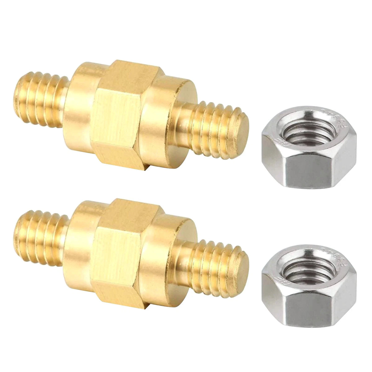 2X Side Post Mount Battery Terminal Adapter Studs for Universal Applications