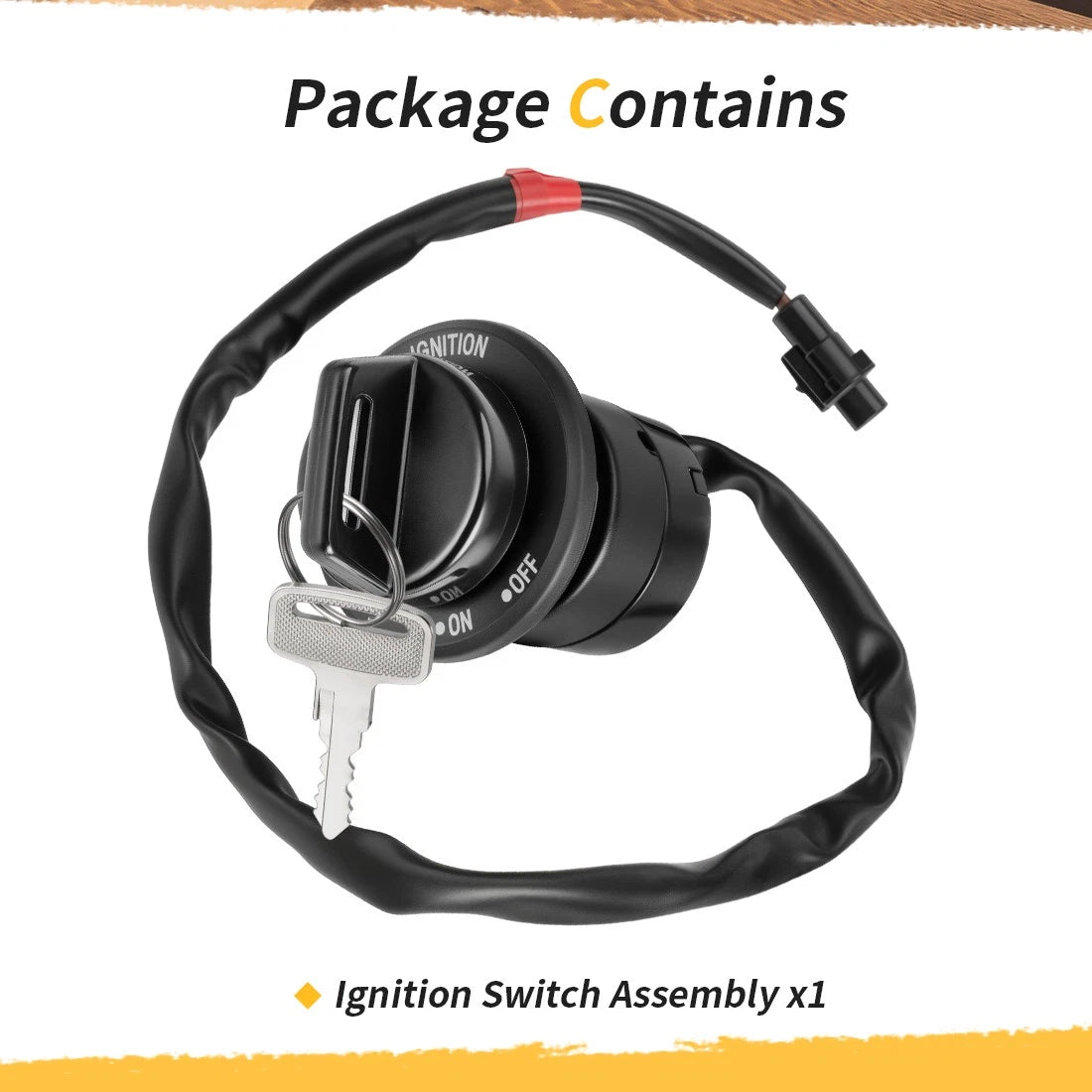 Ignition Switch w/2 Keys for Yamaha TTR50E (2006–2024) 1P6-H2510-13-00