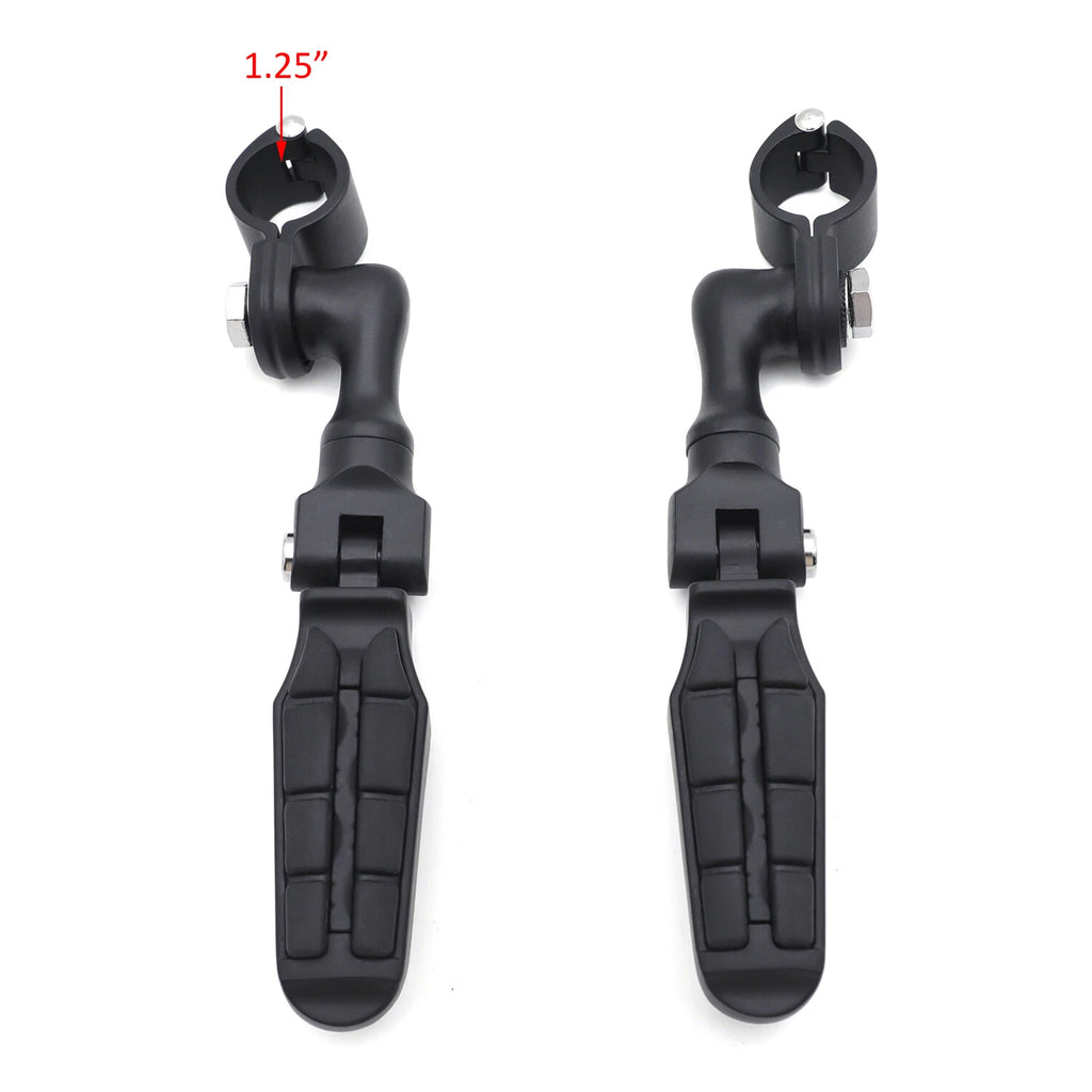 Saddle FootPeg 3" Footrest for Harley (1.25" Engine Guard Crash Bar)