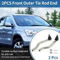 2PCs Front Outer Tie Rod End Links for Honda Civic (2001–2005)