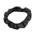 Steering Wheel Cover for Car SUV (15") - Microfiber Leather, Black